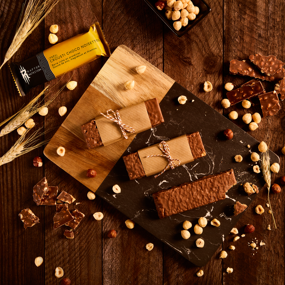 (Très) Crousti Choco Noisettes - 12 Barres Protéinées · Cadeau 100 €